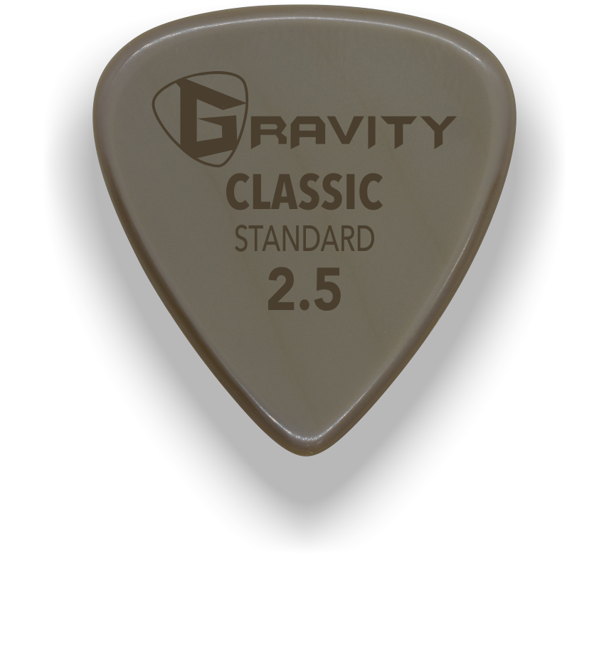 Classic Standard 2.5mm Gold Guitar Pick Handmade Custom Best Acoustic Mandolin Electric Ukulele Bass Plectrum Bright Loud Faster Speed