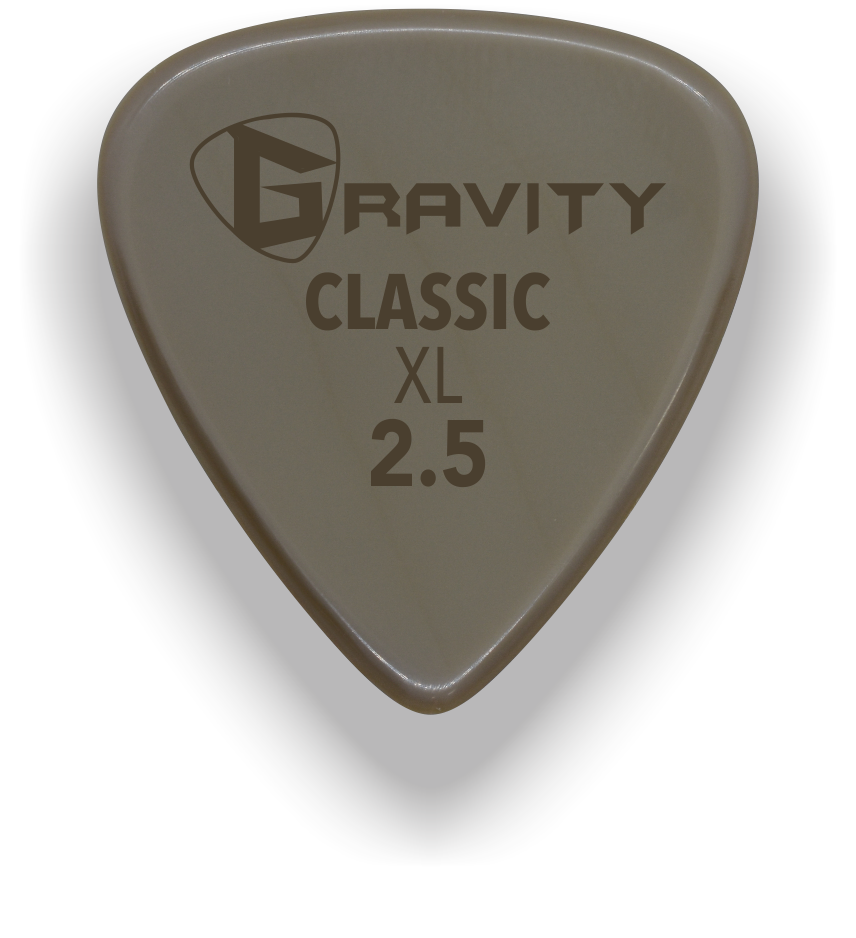 Classic XL 2.5mm Gold Guitar Pick Handmade Custom Best Acoustic Mandolin Electric Ukulele Bass Plectrum Bright Loud Faster Speed