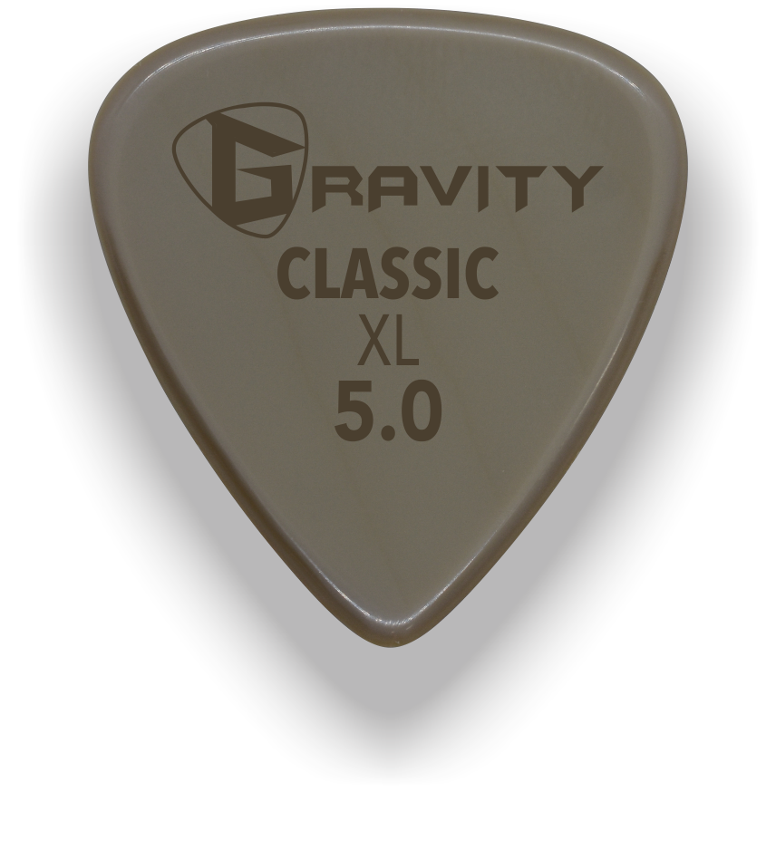 Classic XL 5.0mm Gold Guitar Pick Handmade Custom Best Acoustic Mandolin Electric Ukulele Bass Plectrum Bright Loud Faster Speed
