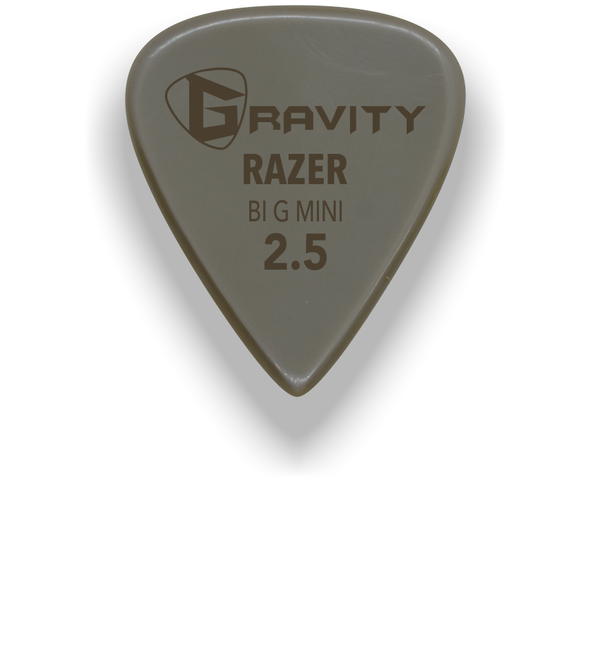 Razer Big Mini 2.5mm Gold Guitar Pick Handmade Custom Best Acoustic Mandolin Electric Ukulele Bass Plectrum Bright Loud Faster Speed