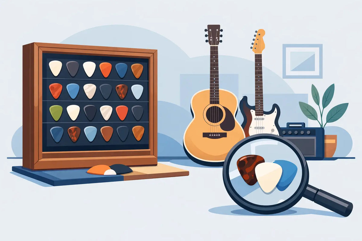 How to Choose a Guitar Pick Display Case
