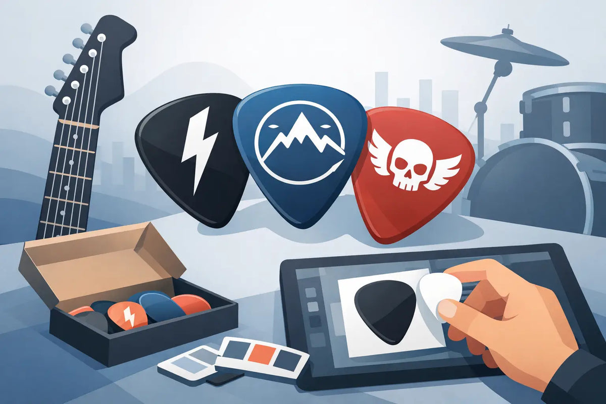 Custom Logo Pick Ordering Guide for Bands