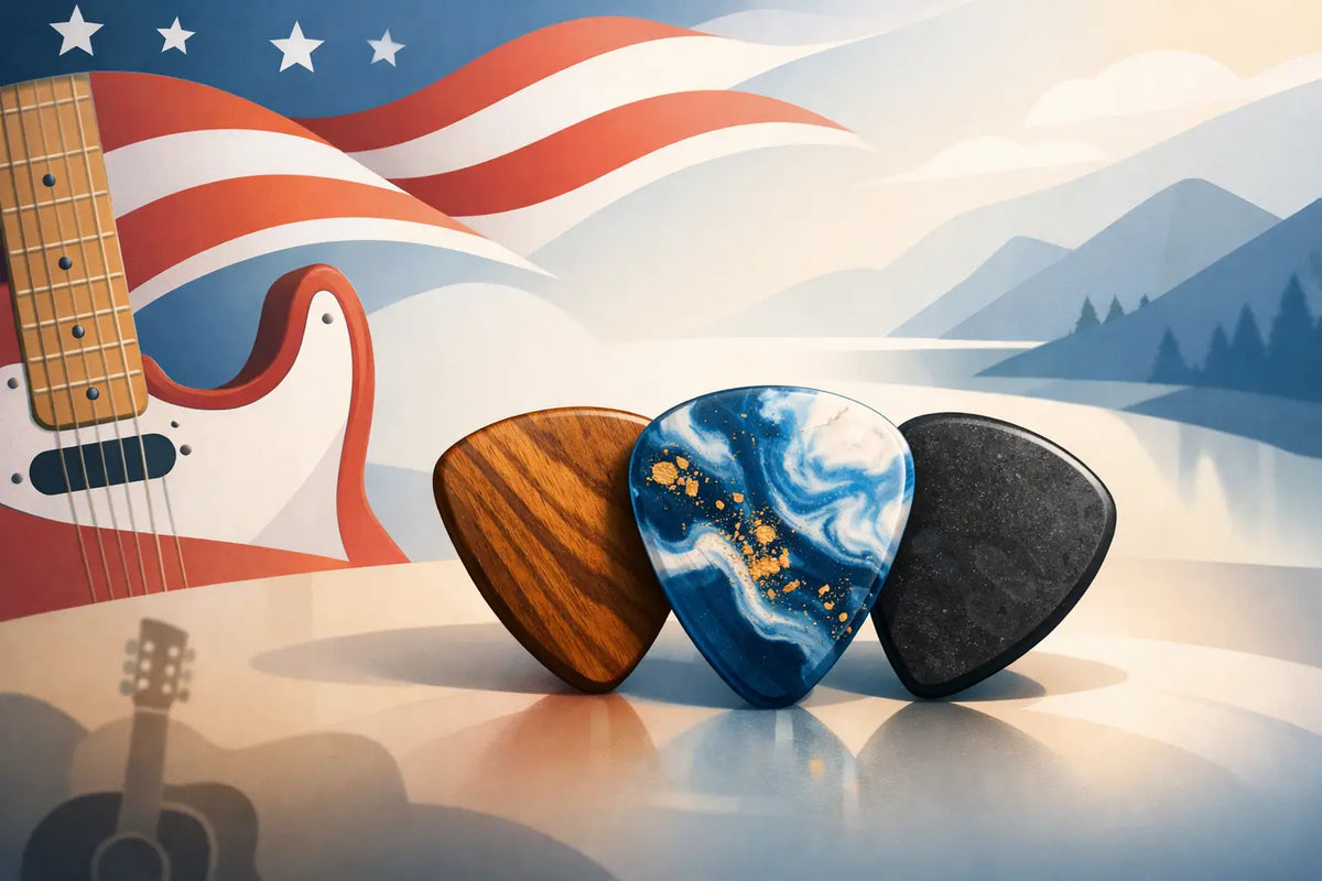 Handmade Guitar Picks USA Players Can Feel