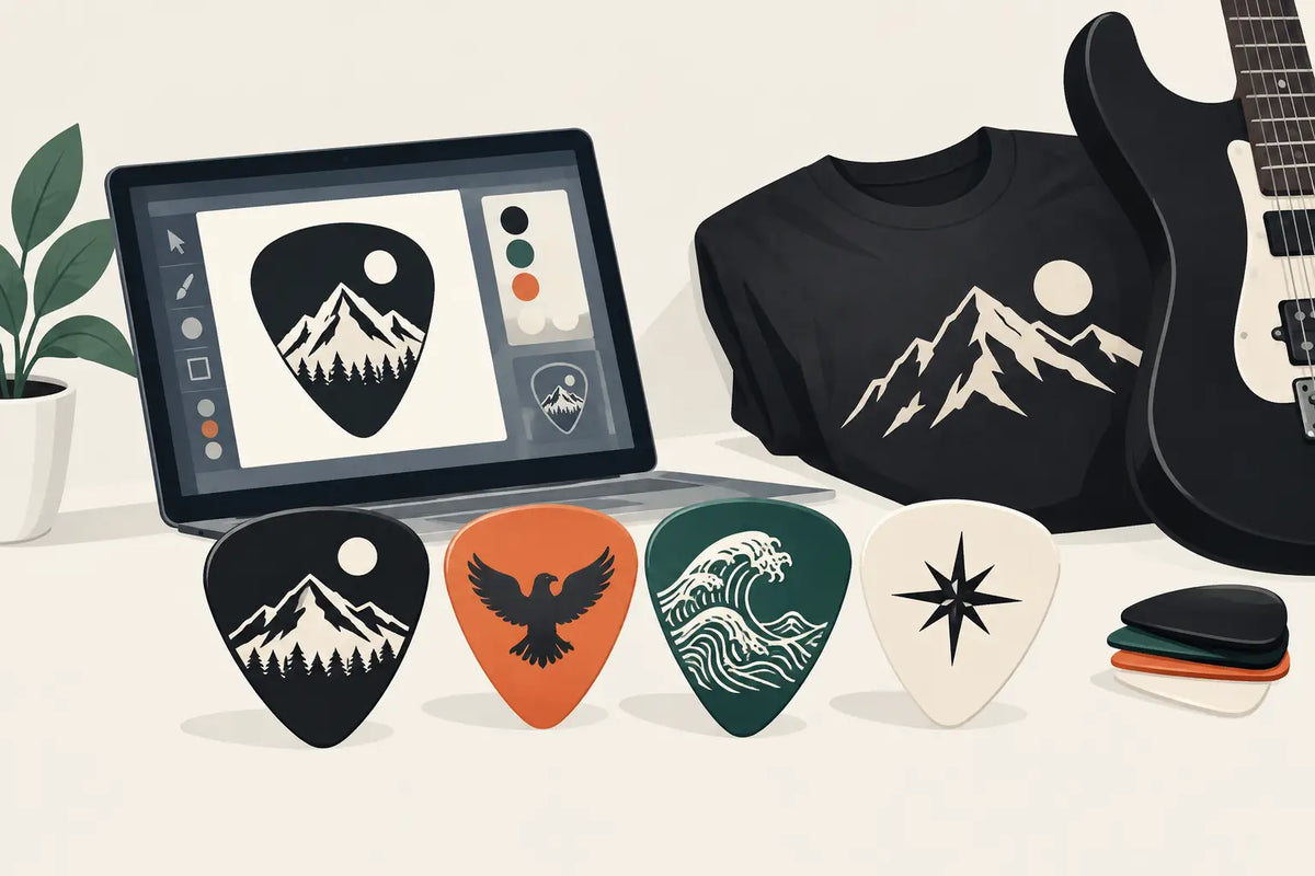 Customizing Pick Artwork for Better Band Merch