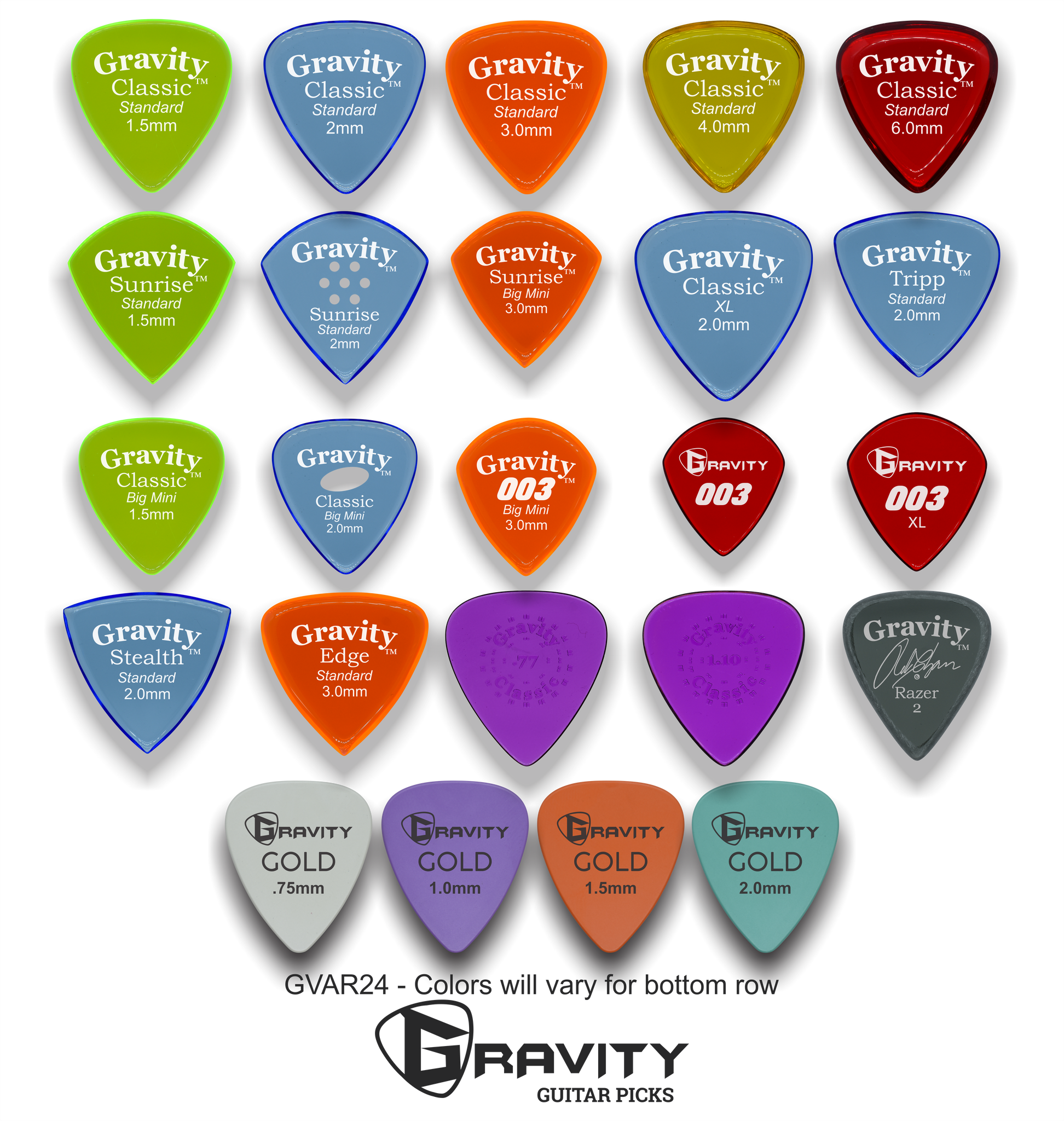 Gravity Picks Variety Pack Gravity Picks Inc