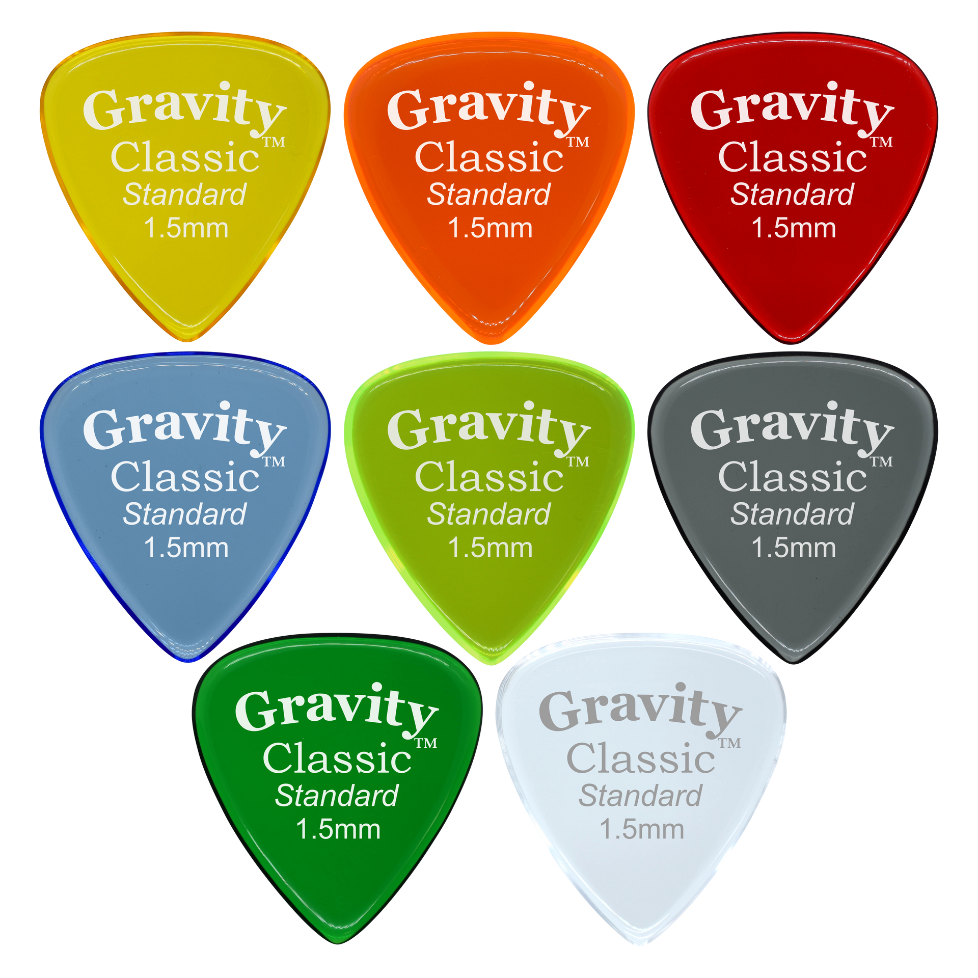Classic Multi-Colored 8-Pack – Gravity Picks Inc.