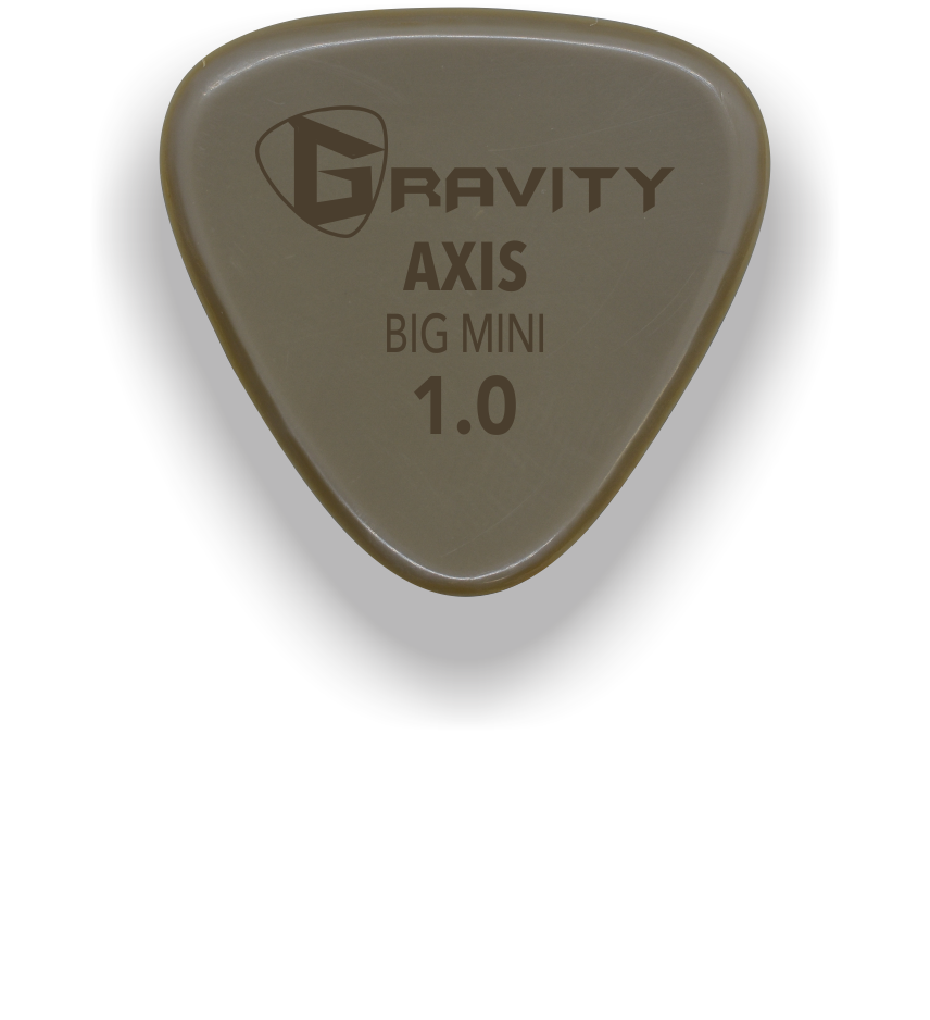 Axis Big Mini 1.0mm Gold Guitar Pick Handmade Custom Best Acoustic Mandolin Electric Ukulele Bass Plectrum Bright Loud Faster Speed
