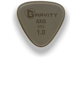 Axis Mini Jazz 1.0mm Gold Guitar Pick Handmade Custom Best Acoustic Mandolin Electric Ukulele Bass Plectrum Bright Loud Faster Speed 