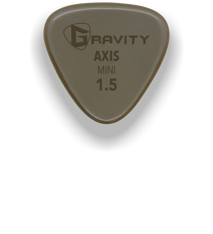 Axis Mini Jazz 1.5mm Gold Guitar Pick Handmade Custom Best Acoustic Mandolin Electric Ukulele Bass Plectrum Bright Loud Faster Speed
