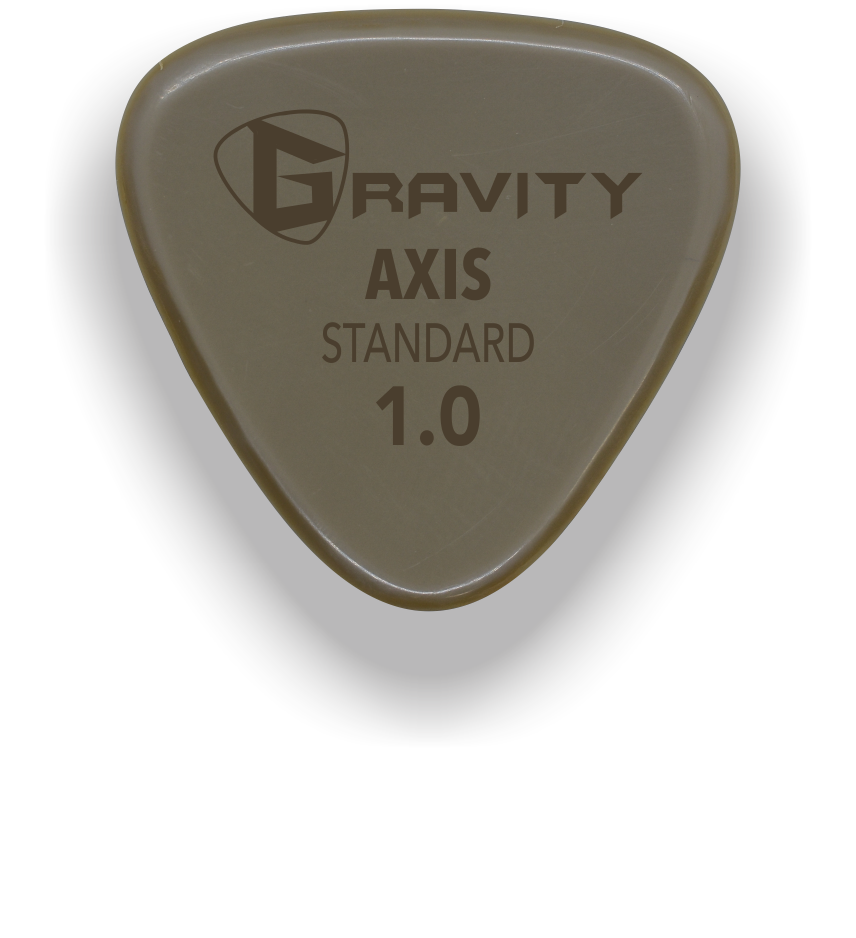Axis Standard 1.0mm Gold Guitar Pick Handmade Custom Best Acoustic Mandolin Electric Ukulele Bass Plectrum Bright Loud Faster Speed