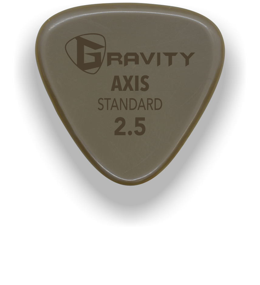 Axis Standard 2.5mm Gold Guitar Pick Handmade Custom Best Acoustic Mandolin Electric Ukulele Bass Plectrum Bright Loud Faster Speed