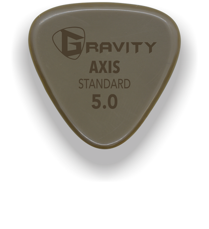 Axis Standard 5.0mm Gold Guitar Pick Handmade Custom Best Acoustic Mandolin Electric Ukulele Bass Plectrum Bright Loud Faster Speed