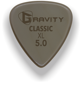 Classic XL 5.0mm Gold Guitar Pick Handmade Custom Best Acoustic Mandolin Electric Ukulele Bass Plectrum Bright Loud Faster Speed