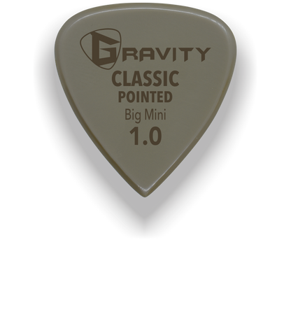 Classic Pointed Big Mini 1.0mm Gold Guitar Pick Handmade Custom Best Acoustic Mandolin Electric Ukulele Bass Plectrum Bright Loud Faster Speed