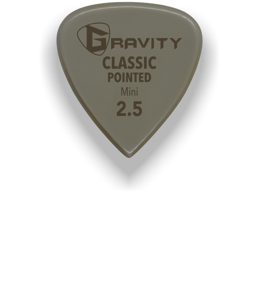 Classic Pointed Mini Jazz 2.5mm Gold Guitar Pick Handmade Custom Best Acoustic Mandolin Electric Ukulele Bass Plectrum Bright Loud Faster Speed