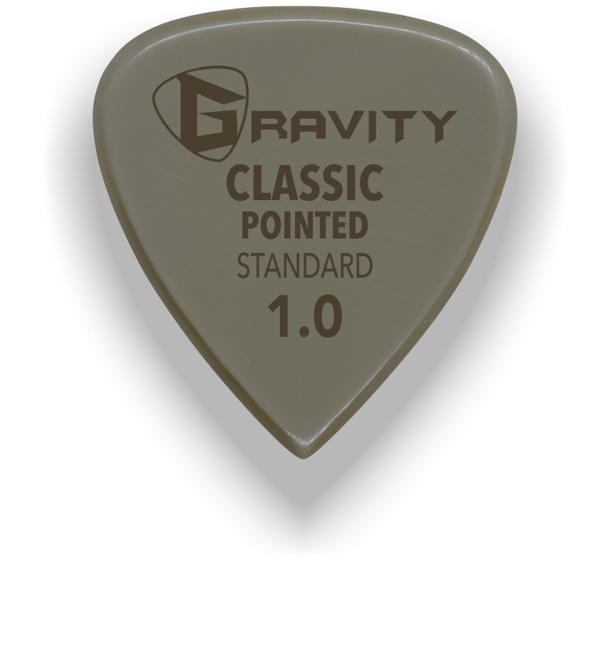 Classic Pointed Standard 1.0mm Gold Guitar Pick Handmade Custom Best Acoustic Mandolin Electric Ukulele Bass Plectrum Bright Loud Faster Speed