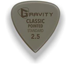 Classic Pointed Standard 2.5mm Gold Guitar Pick Handmade Custom Best Acoustic Mandolin Electric Ukulele Bass Plectrum Bright Loud Faster Speed