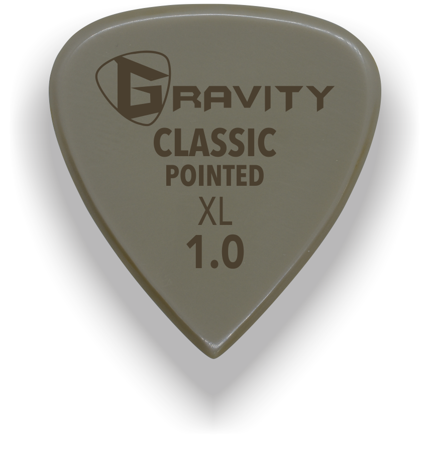 Classic Pointed XL 1.0mm Gold Guitar Pick Handmade Custom Best Acoustic Mandolin Electric Ukulele Bass Plectrum Bright Loud Faster Speed