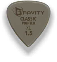 Load image into Gallery viewer, Classic Pointed XL 1.5mm Gold Guitar Pick Handmade Custom Best Acoustic Mandolin Electric Ukulele Bass Plectrum Bright Loud Faster Speed