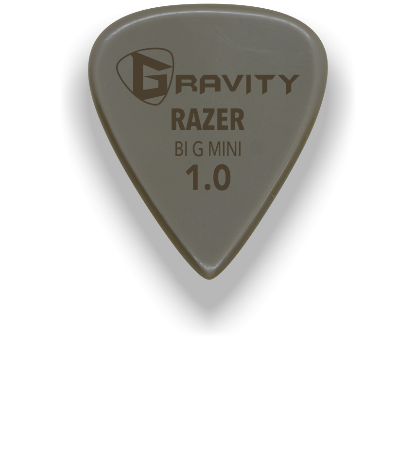 Razer Big Mini 1.0mm Gold Guitar Pick Handmade Custom Best Acoustic Mandolin Electric Ukulele Bass Plectrum Bright Loud Faster Speed
