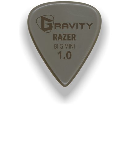 Razer Big Mini 1.0mm Gold Guitar Pick Handmade Custom Best Acoustic Mandolin Electric Ukulele Bass Plectrum Bright Loud Faster Speed
