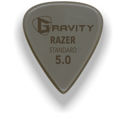 Razer Standard 5.0mm Gold Guitar Pick Handmade Custom Best Acoustic Mandolin Electric Ukulele Bass Plectrum Bright Loud Faster Speed