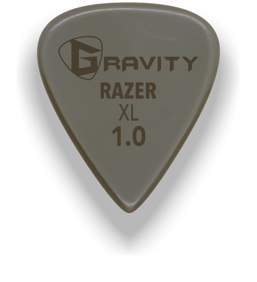 Razer XL 1.0mm Gold Guitar Pick Handmade Custom Best Acoustic Mandolin Electric Ukulele Bass Plectrum Bright Loud Faster Speed