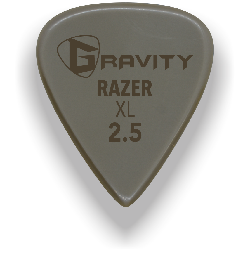 Razer XL 2.5mm Gold Guitar Pick Handmade Custom Best Acoustic Mandolin Electric Ukulele Bass Plectrum Bright Loud Faster Speed