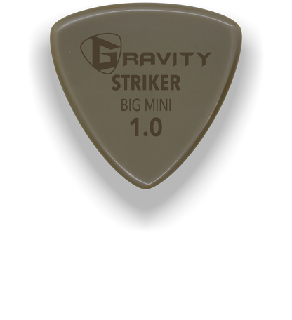 Striker Big Mini 1.0mm Gold Guitar Pick Handmade Custom Best Acoustic Mandolin Electric Ukulele Bass Plectrum Bright Loud Faster Speed