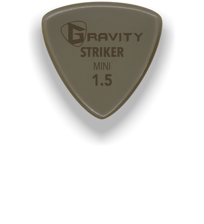 Striker Mini Jazz 1.5mm Gold Guitar Pick Handmade Custom Best Acoustic Mandolin Electric Ukulele Bass Plectrum Bright Loud Faster Speed