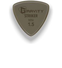 Load image into Gallery viewer, Striker Mini Jazz 1.5mm Gold Guitar Pick Handmade Custom Best Acoustic Mandolin Electric Ukulele Bass Plectrum Bright Loud Faster Speed