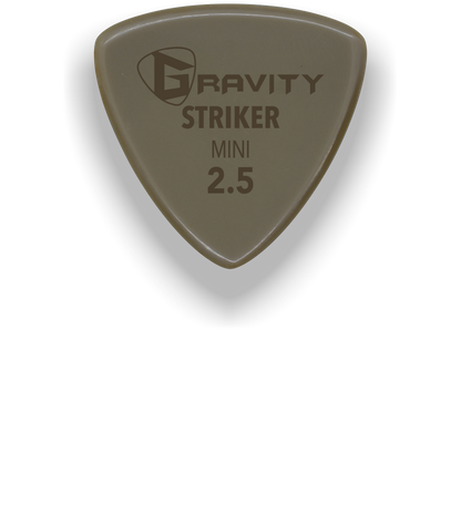 Striker Mini Jazz 2.5mm Gold Guitar Pick Handmade Custom Best Acoustic Mandolin Electric Ukulele Bass Plectrum Bright Loud Faster Speed