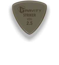 Load image into Gallery viewer, Striker Mini Jazz 2.5mm Gold Guitar Pick Handmade Custom Best Acoustic Mandolin Electric Ukulele Bass Plectrum Bright Loud Faster Speed