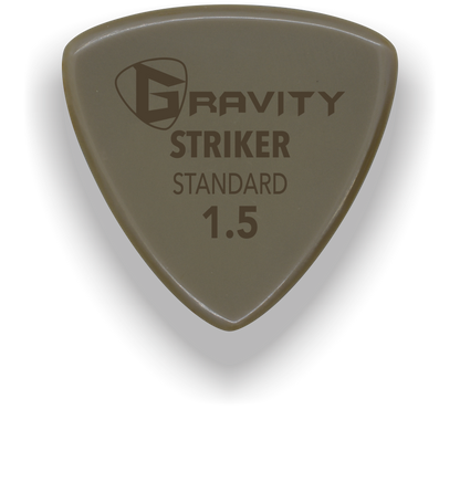 Striker Standard 1.5mm Gold Guitar Pick Handmade Custom Best Acoustic Mandolin Electric Ukulele Bass Plectrum Bright Loud Faster Speed