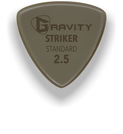 Striker Standard 2.5mm Gold Guitar Pick Handmade Custom Best Acoustic Mandolin Electric Ukulele Bass Plectrum Bright Loud Faster Speed