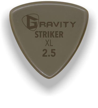 Striker XL 2.5mm Gold Guitar Pick Handmade Custom Best Acoustic Mandolin Electric Ukulele Bass Plectrum Bright Loud Faster Speed