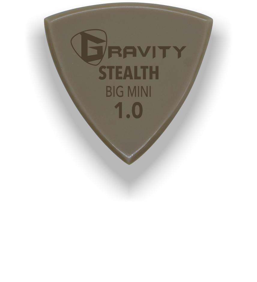 Stealth Big Mini 1.0mm Gold Guitar Pick Handmade Custom Best Acoustic Mandolin Electric Ukulele Bass Plectrum Bright Loud Faster Speed