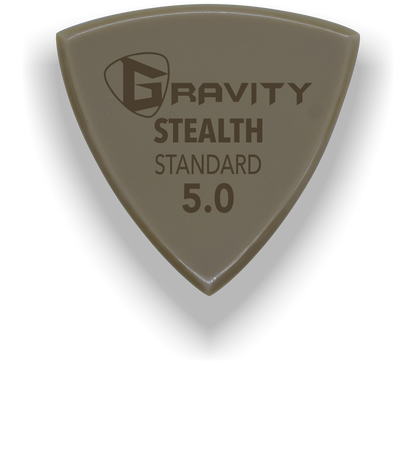 Stealth Standard 5.0mm Gold Guitar Pick Handmade Custom Best Acoustic Mandolin Electric Ukulele Bass Plectrum Bright Loud Faster Speed