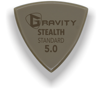Load image into Gallery viewer, Stealth Standard 5.0mm Gold Guitar Pick Handmade Custom Best Acoustic Mandolin Electric Ukulele Bass Plectrum Bright Loud Faster Speed
