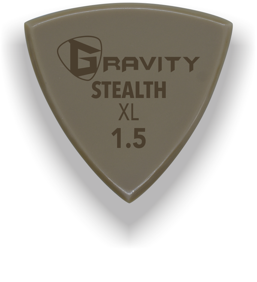 Stealth XL 1.5mm Gold Guitar Pick Handmade Custom Best Acoustic Mandolin Electric Ukulele Bass Plectrum Bright Loud Faster Speed