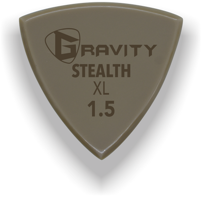 Stealth XL 1.5mm Gold Guitar Pick Handmade Custom Best Acoustic Mandolin Electric Ukulele Bass Plectrum Bright Loud Faster Speed
