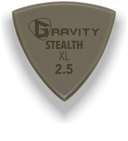 Stealth XL 2.5mm Gold Guitar Pick Handmade Custom Best Acoustic Mandolin Electric Ukulele Bass Plectrum Bright Loud Faster Speed