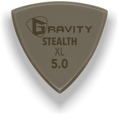 Stealth XL 5.0mm Gold Guitar Pick Handmade Custom Best Acoustic Mandolin Electric Ukulele Bass Plectrum Bright Loud Faster Speed