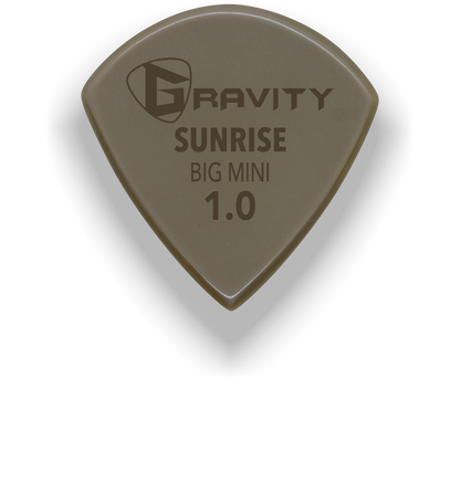 Sunrise Big Mini 1.0mm Gold Guitar Pick Handmade Custom Best Acoustic Mandolin Electric Ukulele Bass Plectrum Bright Loud Faster Speed