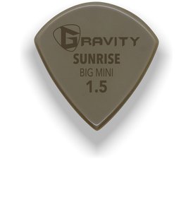 Sunrise Big Mini 1.5mm Gold Guitar Pick Handmade Custom Best Acoustic Mandolin Electric Ukulele Bass Plectrum Bright Loud Faster Speed