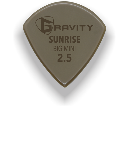 Sunrise Big Mini 2.5mm Gold Guitar Pick Handmade Custom Best Acoustic Mandolin Electric Ukulele Bass Plectrum Bright Loud Faster Speed