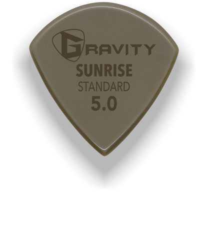 Sunrise Standard 5.0mm Gold Guitar Pick Handmade Custom Best Acoustic Mandolin Electric Ukulele Bass Plectrum Bright Loud Faster Speed