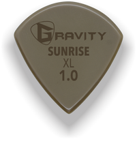 Load image into Gallery viewer, Sunrise XL 1.0mm Gold Guitar Pick Handmade Custom Best Acoustic Mandolin Electric Ukulele Bass Plectrum Bright Loud Faster Speed