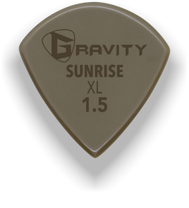 Sunrise XL 1.5mm Gold Guitar Pick Handmade Custom Best Acoustic Mandolin Electric Ukulele Bass Plectrum Bright Loud Faster Speed