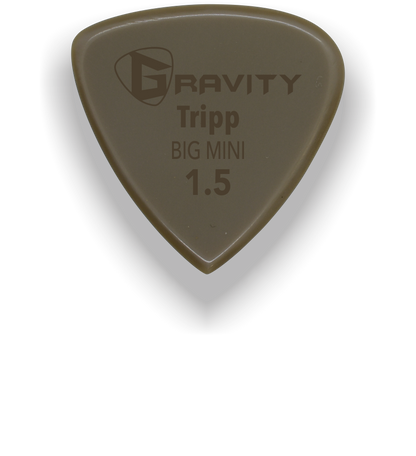 Tripp Big Mini 1.5mm Gold Guitar Pick Handmade Custom Best Acoustic Mandolin Electric Ukulele Bass Plectrum Bright Loud Faster Speed